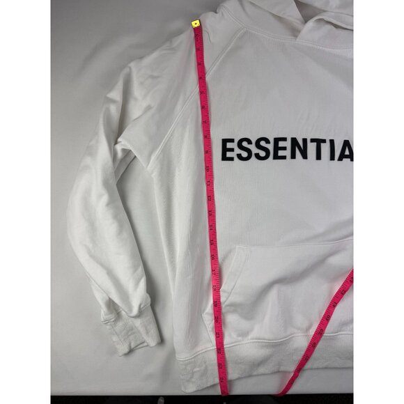 Fear of God Essentials Pullover Hoodie White Applique Logo Basically Small - Picture 8 of 8